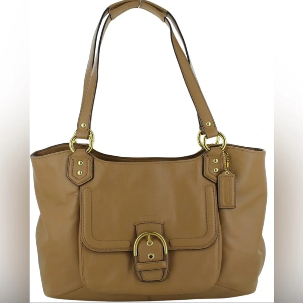 NWT! Coach Campbell Leather Belle Carryall